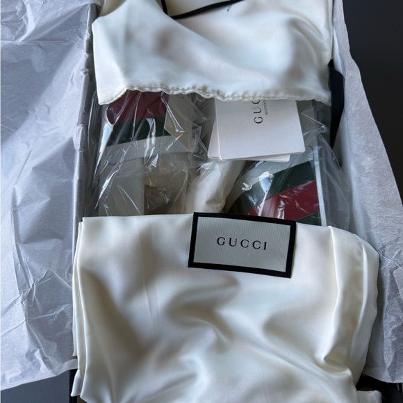 NWB Gucci slides men great white - red - green web stripes various sizes - Picture 14 of 15